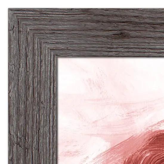 Abstract Painted Heart 16" x 16" Western Gray Framed Print {4}