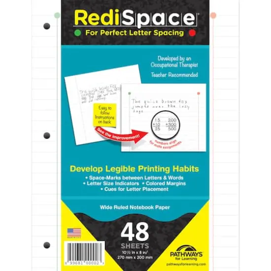 RediSpace® Wide Ruled 10.5" x 8" Notebook Filler Paper, 3 Packs of 48 {3}