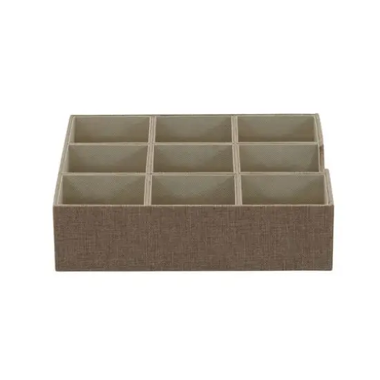 Household Essentials Drawer Organizer Tray Brown {9}