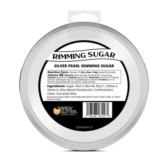 Bakell&reg; Brew Glitter Rimming Sugar Silver {7}