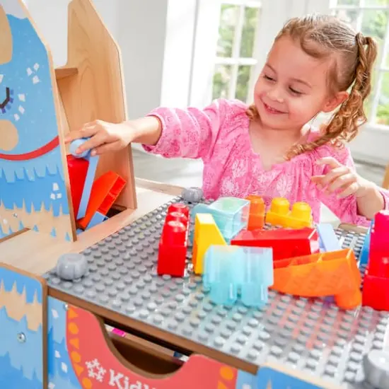 KidKraft Llama Pinata Building Bricks Wooden Table {5}
