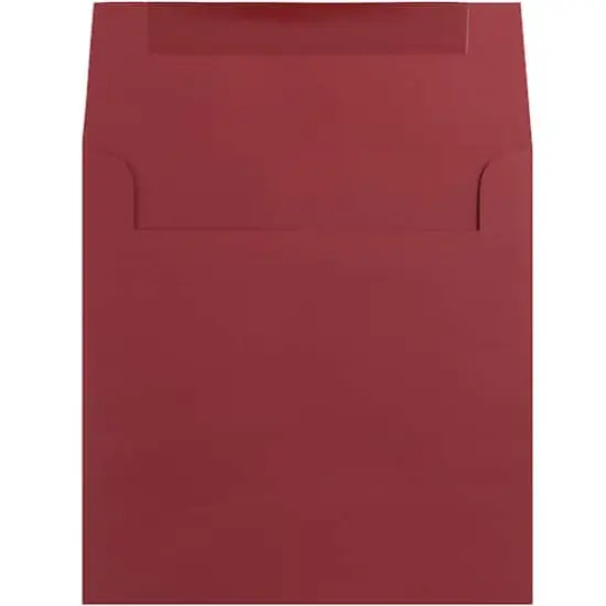 JAM Paper 8.5" x 8.5" Square Premium Invitation Envelopes, 25ct. Dark Red {4}