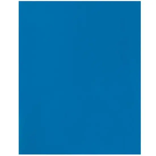 JAM Paper Laminated 2-Pocket Glossy Folders, 6ct. Blue {7}