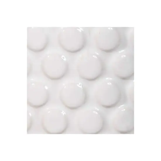 Hello Honey&reg; 6" Round White Polka Dot Stoneware Flower Pot {5}