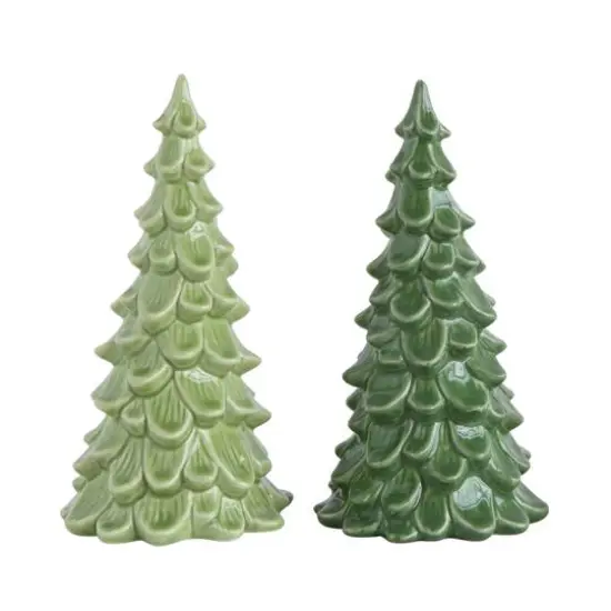 Hello Honey&reg; 8" StonewareChristmas Trees, 2ct. {1}