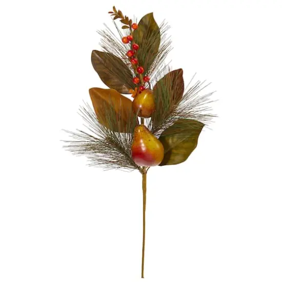 24" Pear, Pine & Magnolia Leaf Pick, 6ct. {1}