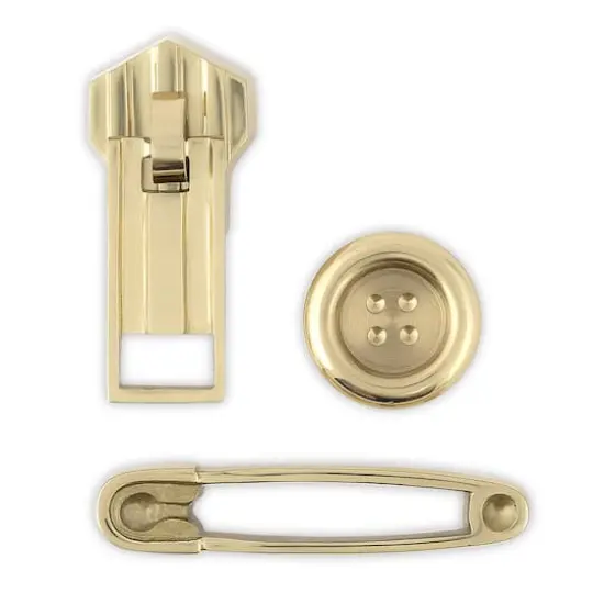 Dritz&reg; Bright Brass Zipper Cabinet Pull {5}