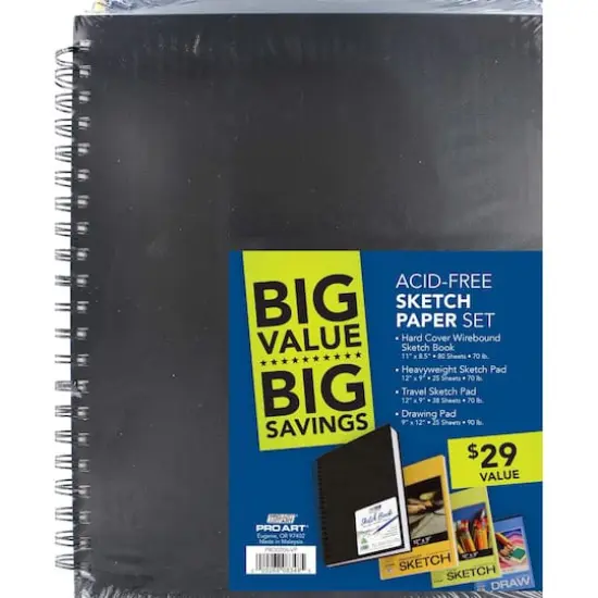 Pro Art Acid-Free Sketch Paper Set {1}