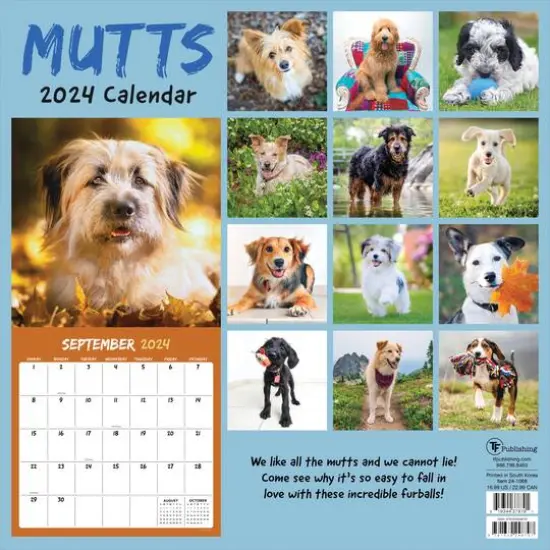 TF Publishing 2024 Mutts Wall Calendar {3}