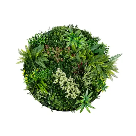 38" Framed Amazon Rainforest Artificial Living Wall Art Panel {1}