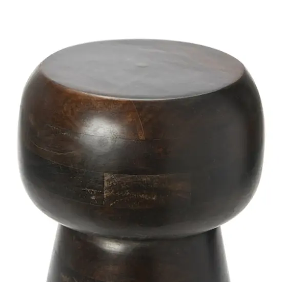 Hello Honey&reg; Cuvee Modern Boho Solid Wood End Table Black Walnut {8}