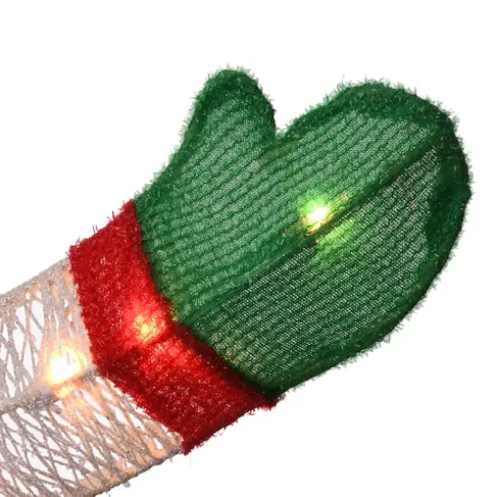 48" Crystal Snowman Decoration, Clear Mini LED Lights {6}