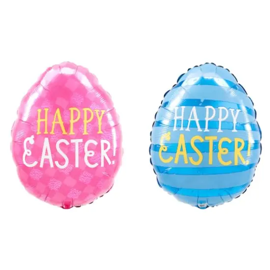 16" Funny Bunny Egg Double-Sided Foil Balloon {1}