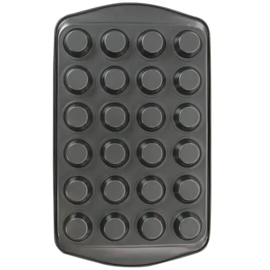 Gibson Baker's Friend™ 24 Cup Nonstick Steel Mini Muffin Pan {5}