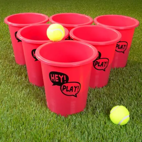 Toy Time Giant Yard Pong Outdoor Game Set {8}