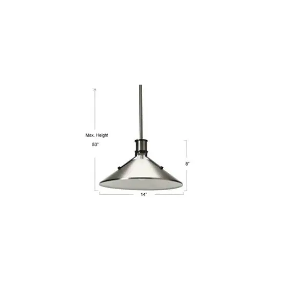 Hello Honey&reg; 4.4ft. Metal Ceiling Light Antique Nickel and Black {7}