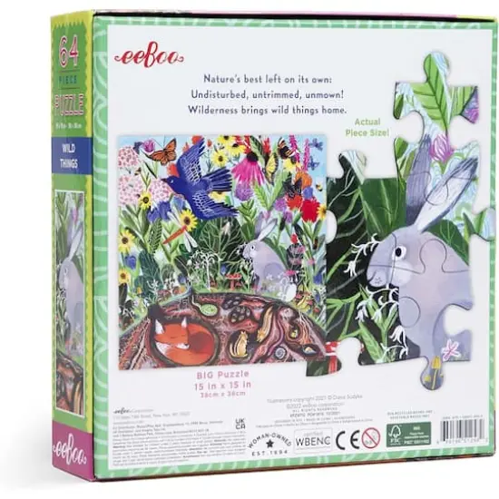 eeBoo Wild Things 64 Piece Jigsaw Puzzle {7}