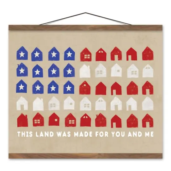 This Land was Made for You & Me Peak Hanging Canvas {1}