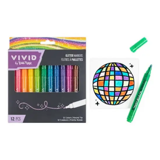 VIVID by Brea Reese&reg; Glitter Markers Set {3}