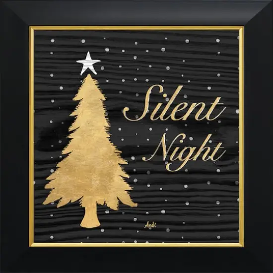 Timeless Frames&reg; Gold Tree Silent Night Square Framed Wall D&eacute;cor {1}