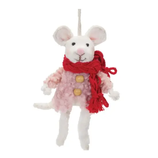 Winter Mouse Ornament Set {4}