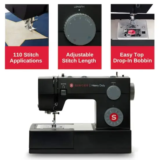SINGER&reg; HD4432 Black Heavy Duty Sewing Machine {4}