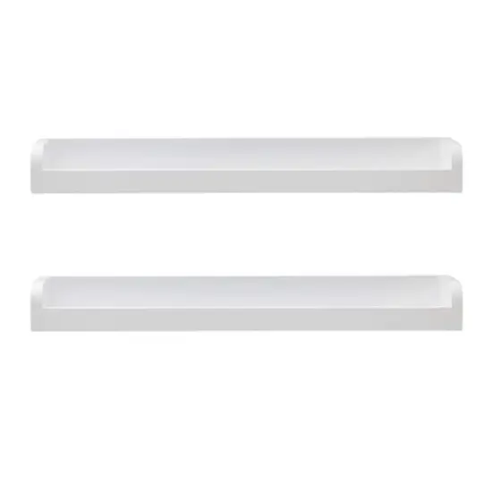 Melannco White MDF 18" Shelf, 2ct. {1}
