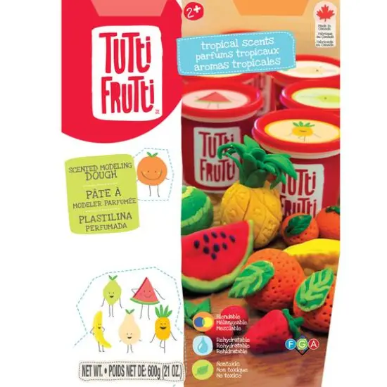 Tutti Frutti&reg; Tropical Scented Modeling Dough Tubs {6}