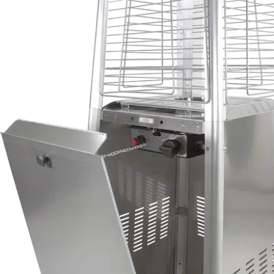 7ft. Stainless Steel Pyramid Glass Tube Outdoor Gas Heater {6}