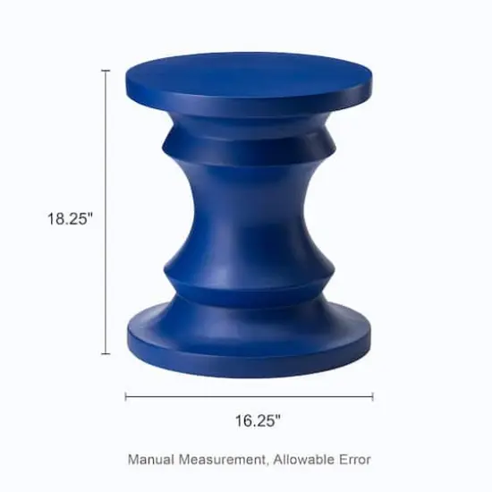 Glitzhome&reg; 18" Multifunctional Chess Garden Stool Blue {9}