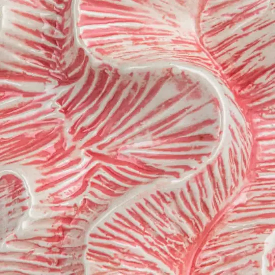 Hello Honey&reg; 7.5" Pink Textured Organic Stoneware Vase with Reactive Glaze {9}