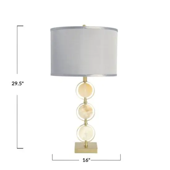 Hello Honey&reg; 30" Marble & Metal Table Lamp {6}