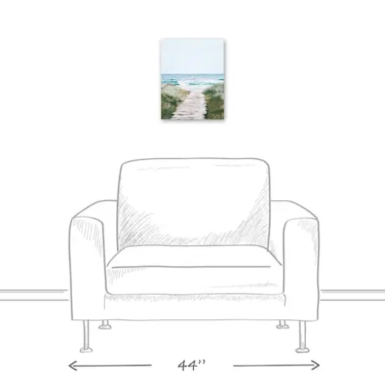 Beach Boardwalk 11" x 14" Canvas Wall Art {6}