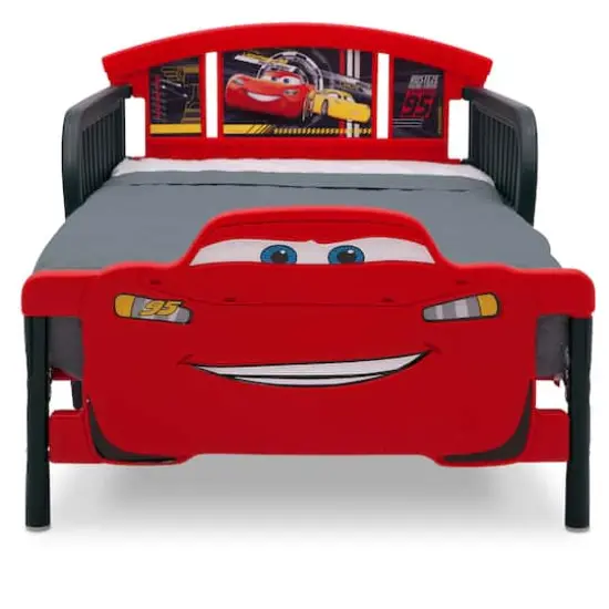 Cars 3D Footboard Toddler Bed {1}