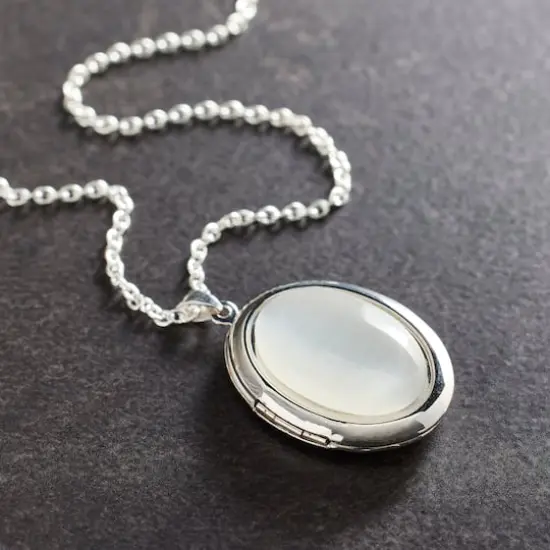 White & Rhodium Oval Locket by Bead Landing&trade; {3}