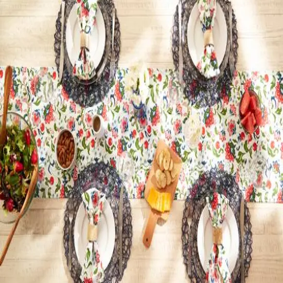 DII&reg; Garden Floral Print Outdoor Table Runner {10}