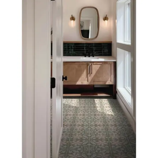 FloorPops Lillium Peel & Stick Floor Tiles, 10ct. Green {3}