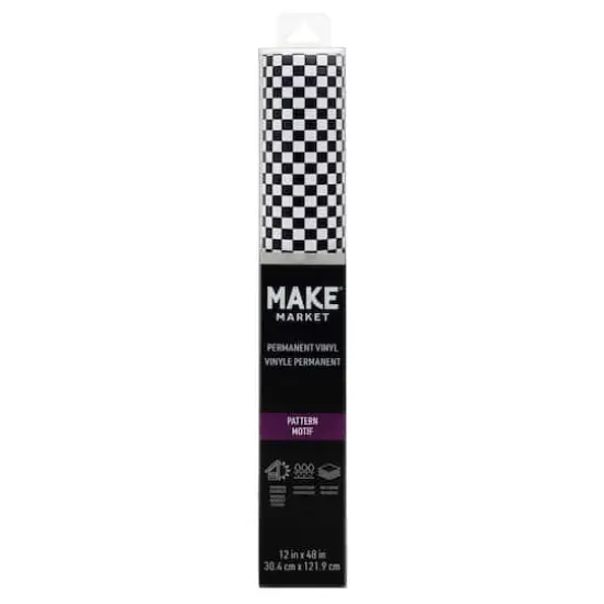 Checker Pattern Permanent Vinyl by Make Market&reg; {3}