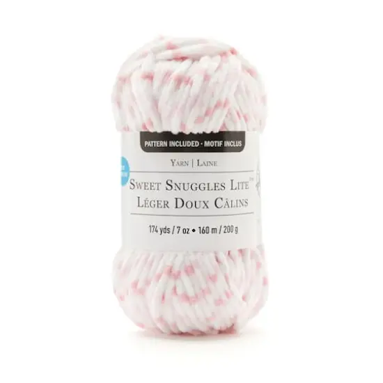 Sweet Snuggles Lite&trade; Variegated Striped Yarn by Loops & Threads&reg;Ballet Slipper {1}