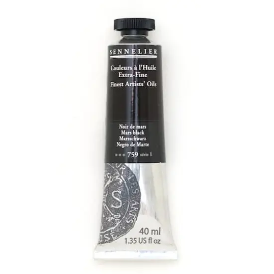 Sennelier Artists' Oil Color, 40mL 759 Mars Black S1 {1}