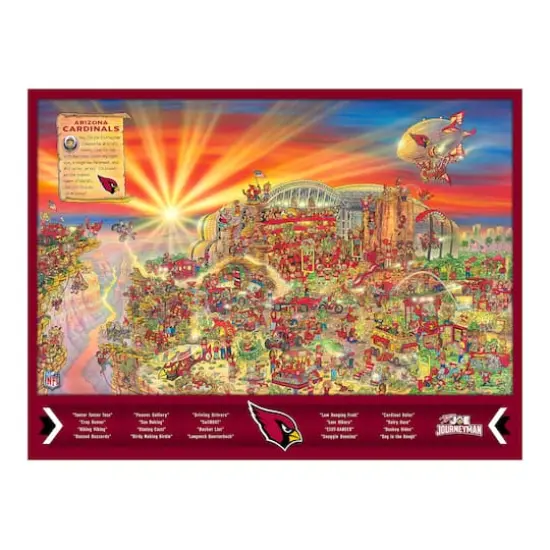 Joe Journeyman NFL 500 Piece Jigsaw Puzzle Arizona Cardinals {6}