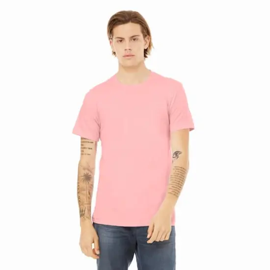 BELLA+CANVAS&reg; Adult Unisex T-Shirt Pink {4}
