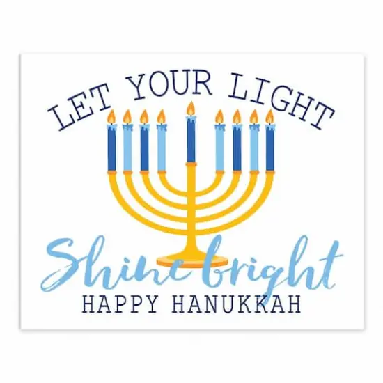 Let Your Light Shine Bright 8x10 Tabletop Canvas {1}