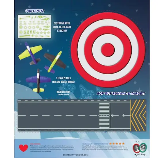 Creativity for Kids&reg; Stunt Squadron&trade; Glow-in-the-Dark Foam Flier Kit {11}