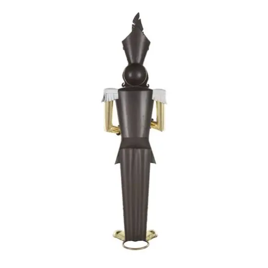 40" Gold Nutcracker Standing Metal Sculpturee {7}