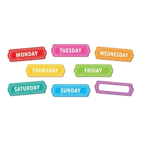 Ashley Productions Days of the Week Magnetic Die-Cut Timesavers & Labels, 3 Packs of 8 {3}