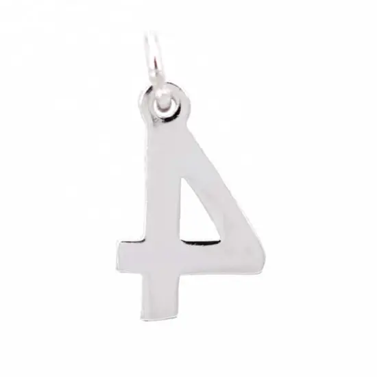 Sterling Silver Number Charm by Bead Landing&trade; 4 {6}