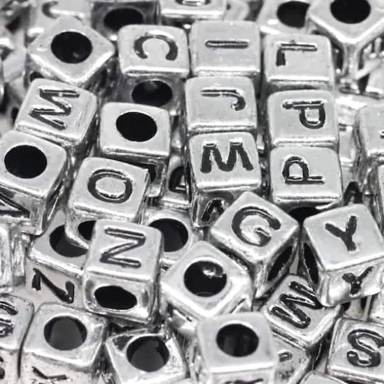 Alphabet Cube Beads, 6.5mm by Creatology&trade; {1}
