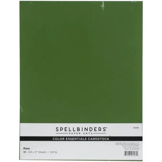 Spellbinders&reg; Color Essentials 8.5" x 11" Cardstock, 10 Sheets Fern {1}