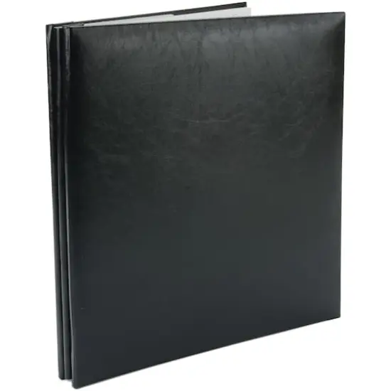 Pioneer&reg; Leatherette Post Bound Album, 8.5" x 11" Black {4}